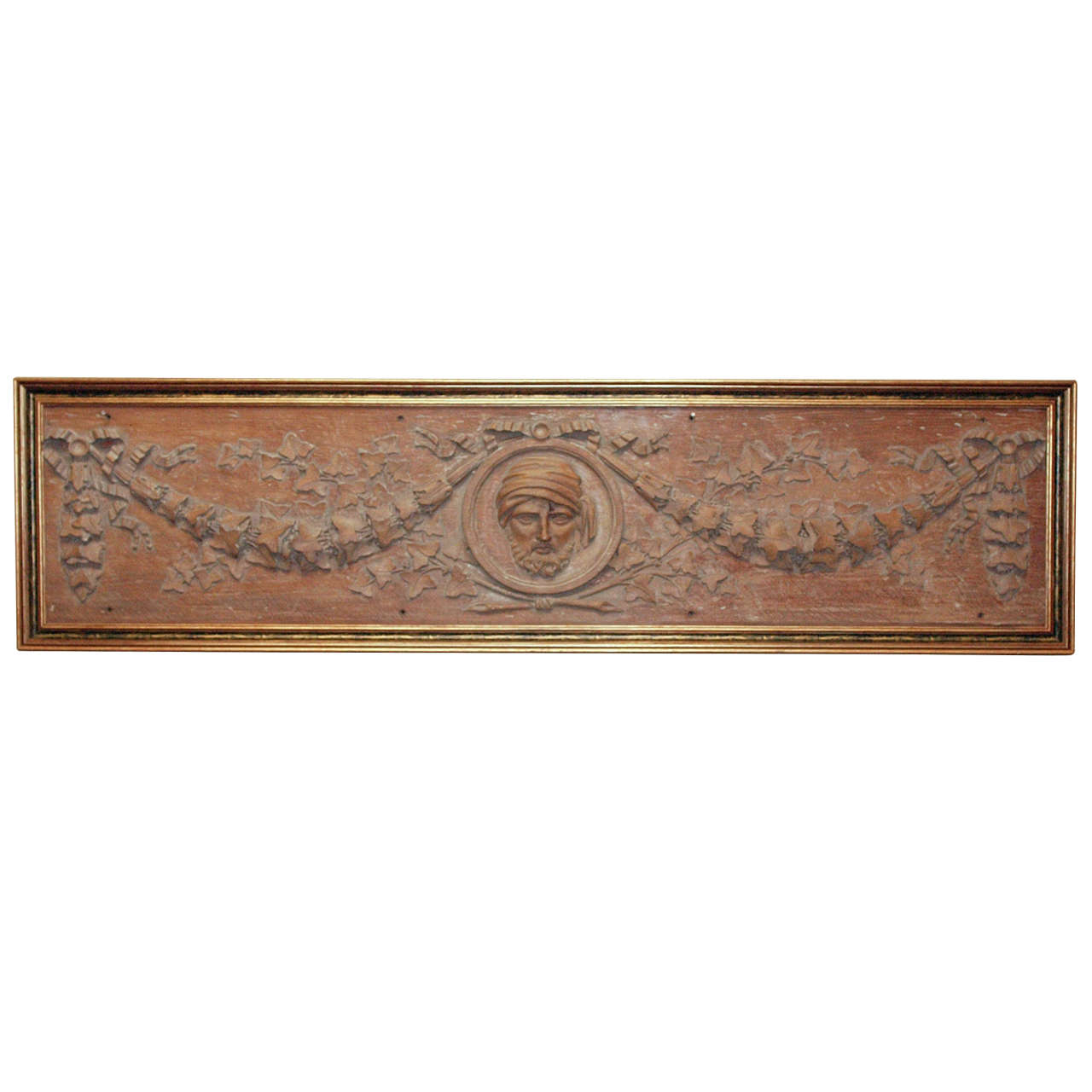 Early 19th Century French Carved Wood Bas Relief For Sale
