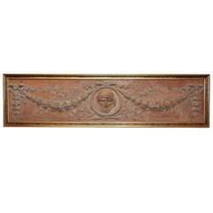 Early 19th Century French Carved Wood Bas Relief