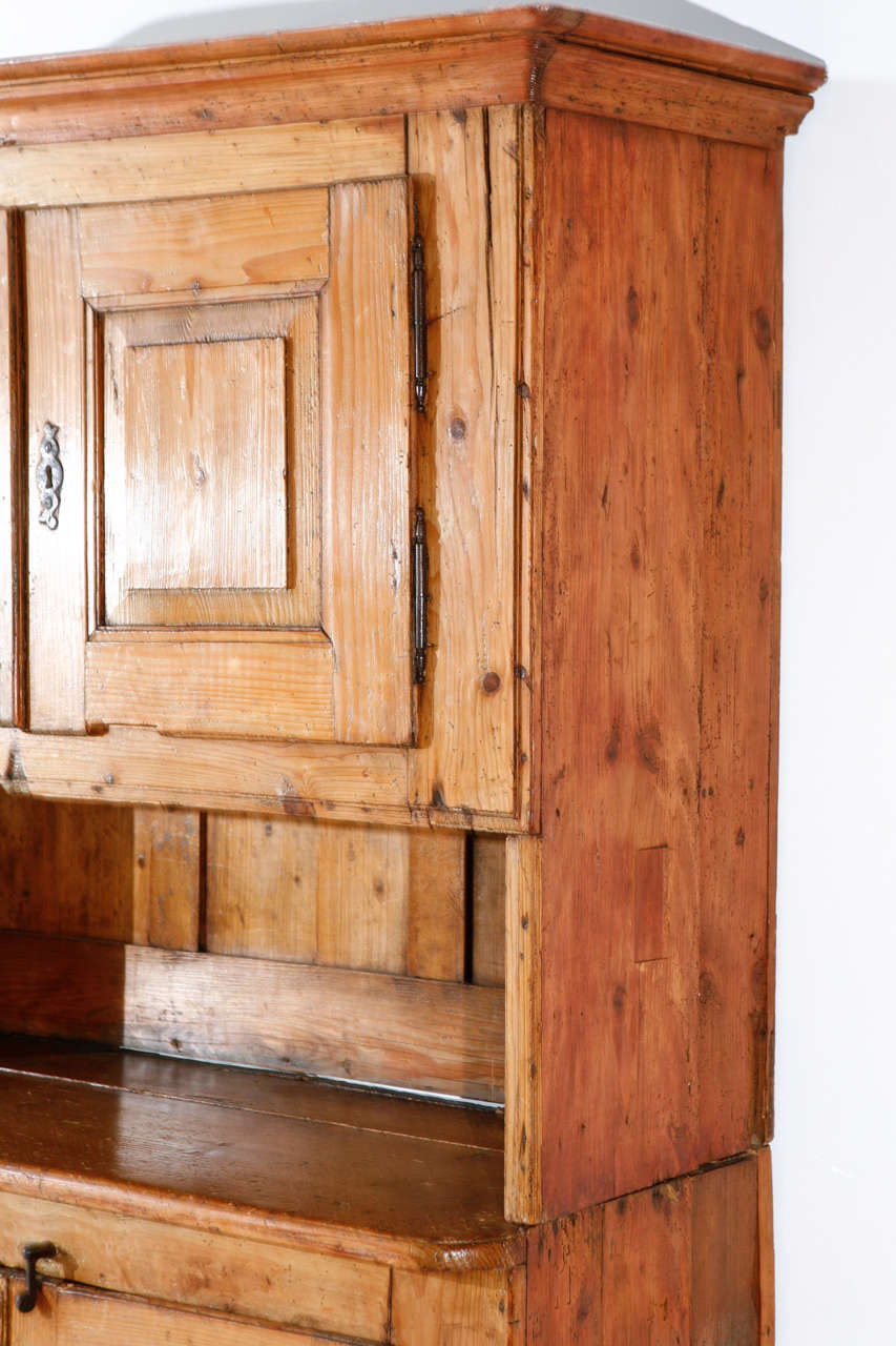 Late 19th Century French Pine Hutch Cabinet at 1stDibs