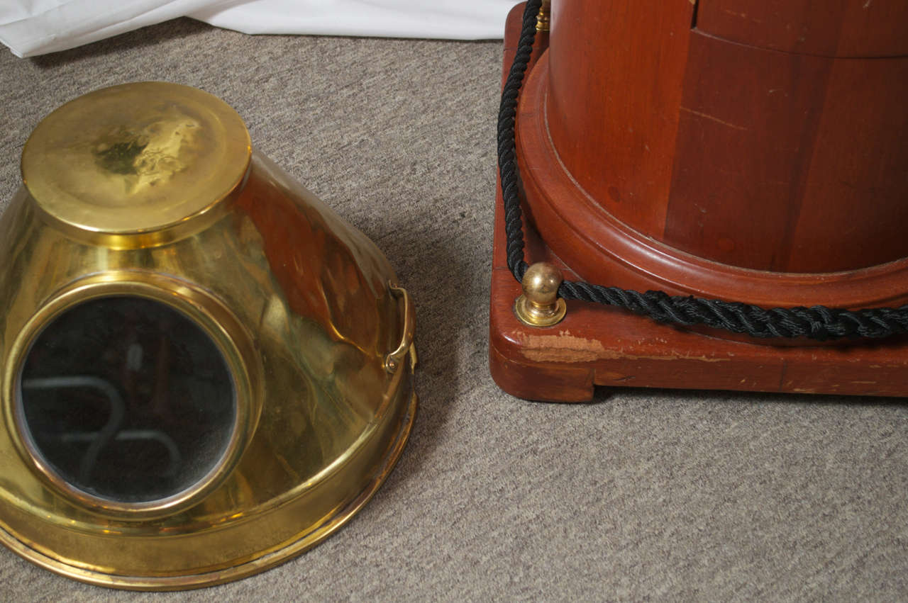 Brass Ship's Binnacle Compass by Kelvin & Wilfrid O. White Co.
