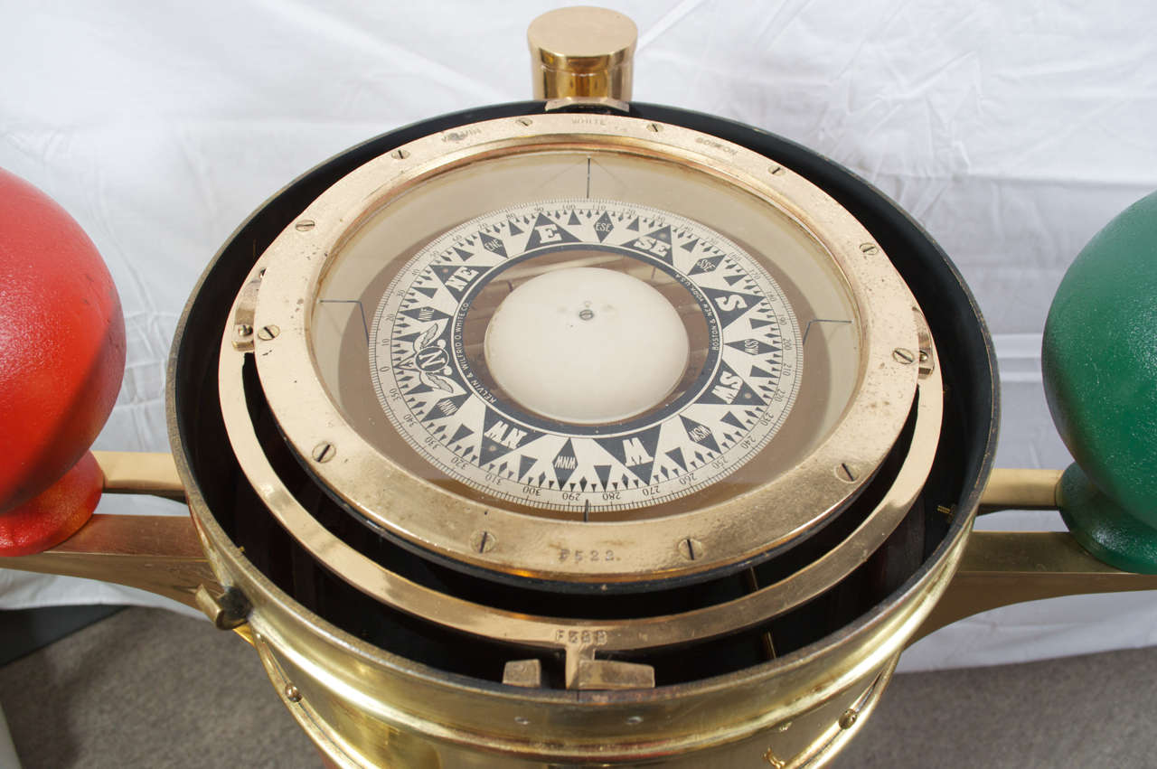 Ship's Binnacle Compass by Kelvin and Wilfrid O. White Co. at 1stdibs