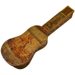 Antique  Italian Neoclassical Guitar Case