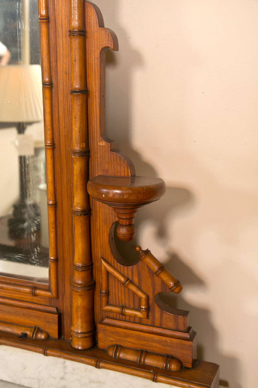 19th Century 19th c. Faux Bamboo French Chest of Drawers