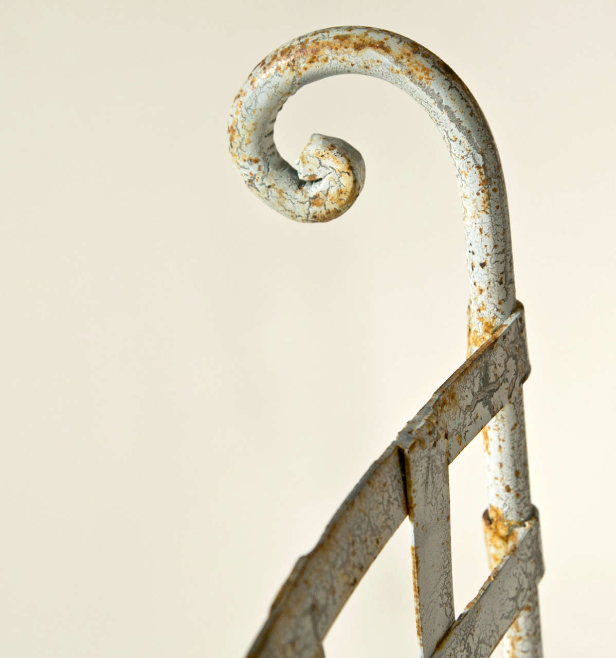 Pair of Basket Weave Wrought Iron 