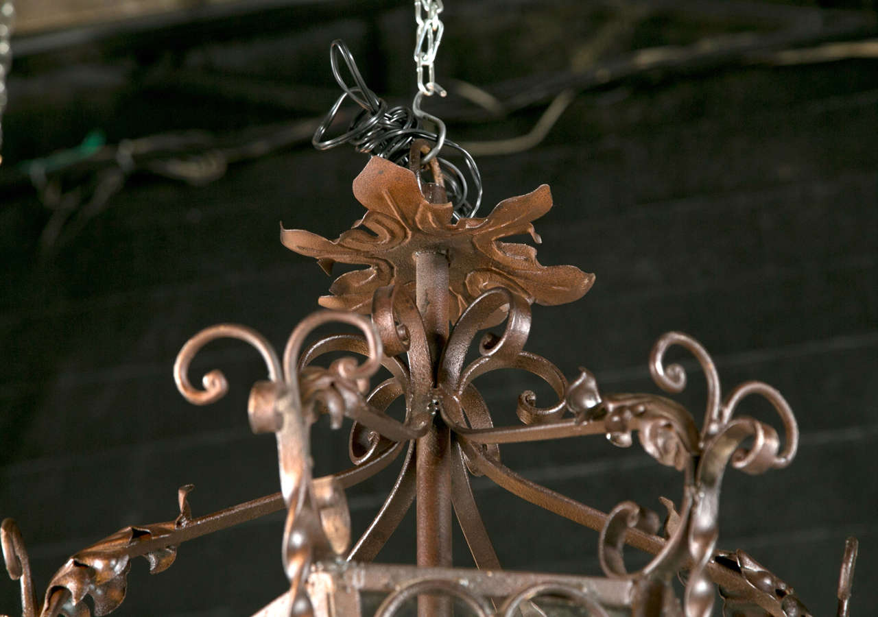 wrought iron lanterns with candle