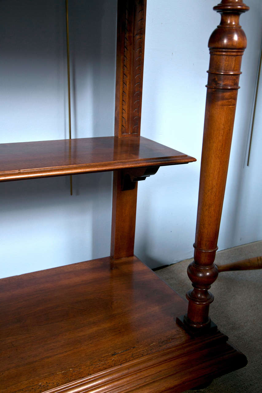 Edwardian Sideboard With Chippendale Style Marble Inlay 2