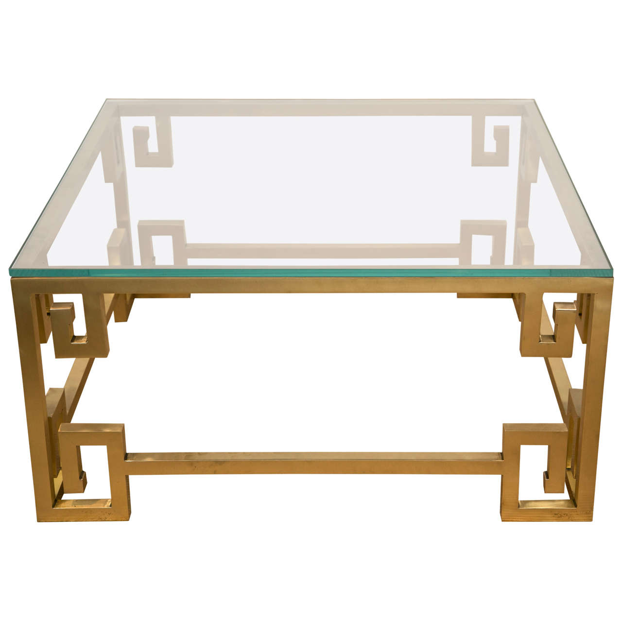 Mastercraft Greek Key  Brass Cocktail table