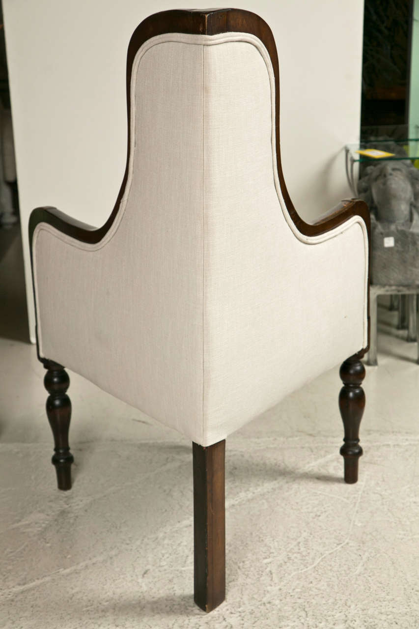 British 19th Century Upholstered Corner Chair