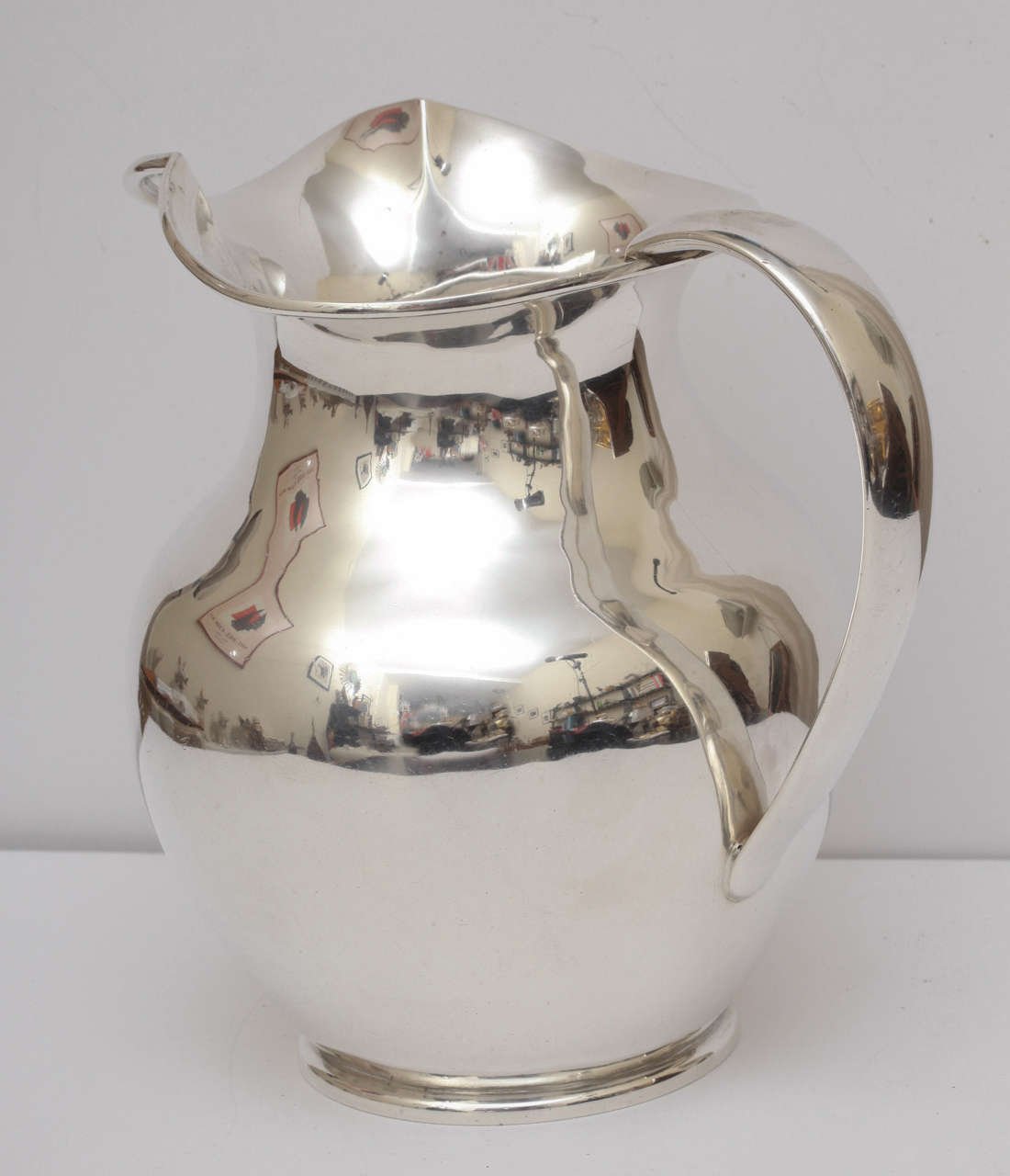Irish Sterling Silver Water Pitcher/Jug by Edmond Johnson at 1stDibs