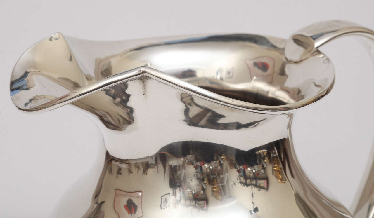 Irish Sterling Silver Water Pitcher/Jug by Edmond Johnson at 1stDibs