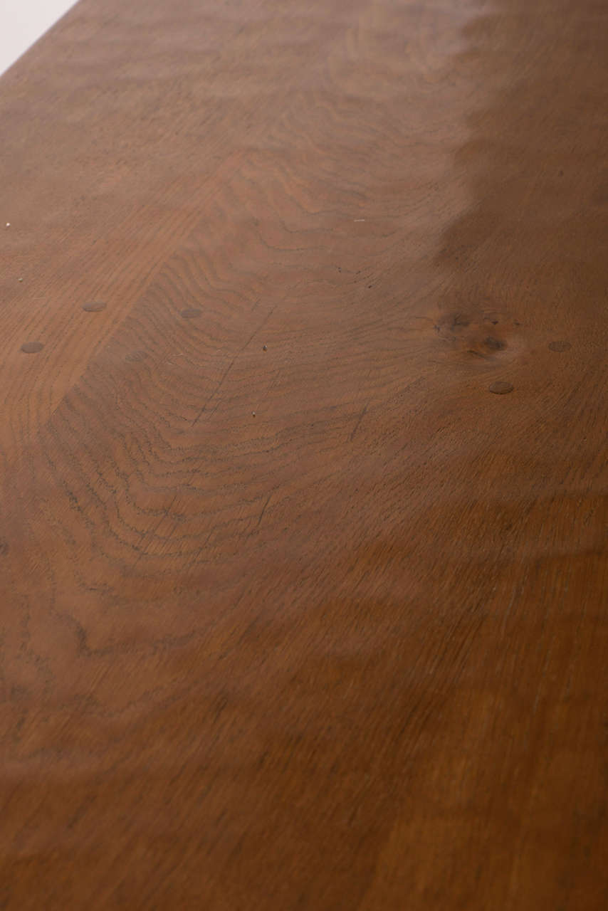 Robert Mouseman Thompson oak dining table, England circa 1955 2