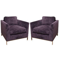 Pair of Vintage Lounge Chairs by Michael Weiss for Vanguard