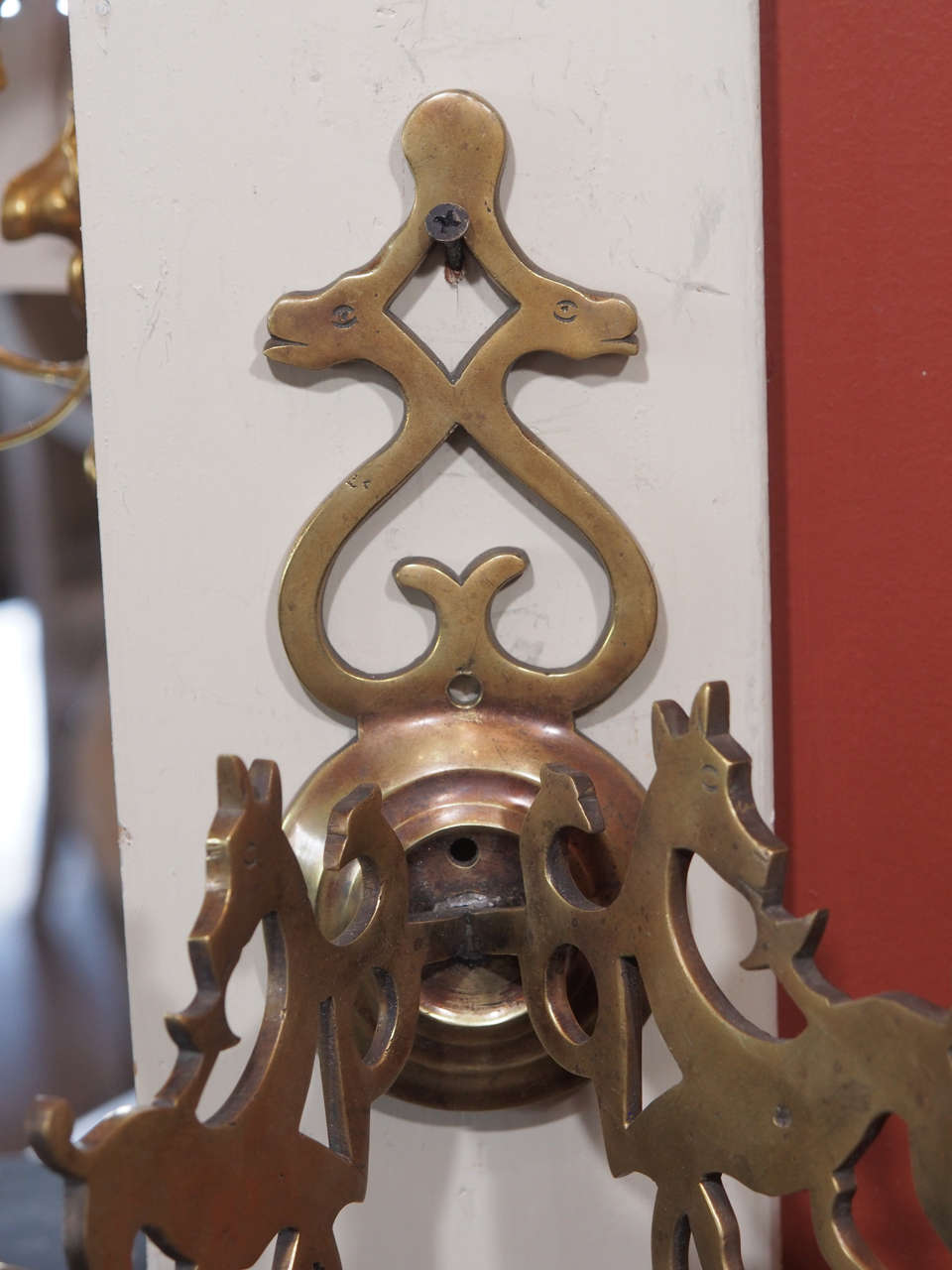 Jacobean Flemish Brass Sconces