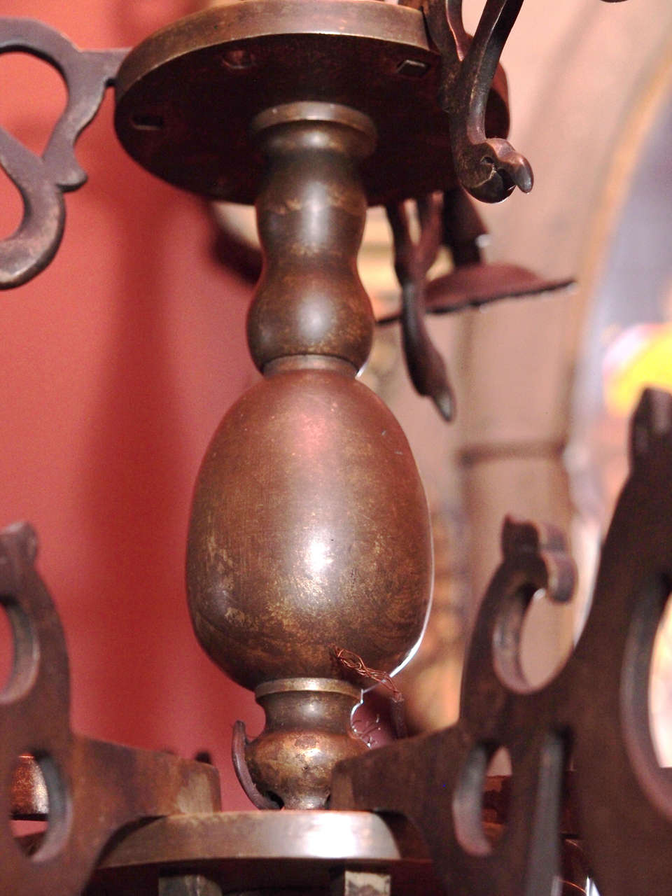 19th Century Flemish Brass Chandelier In Excellent Condition In New Orleans, LA