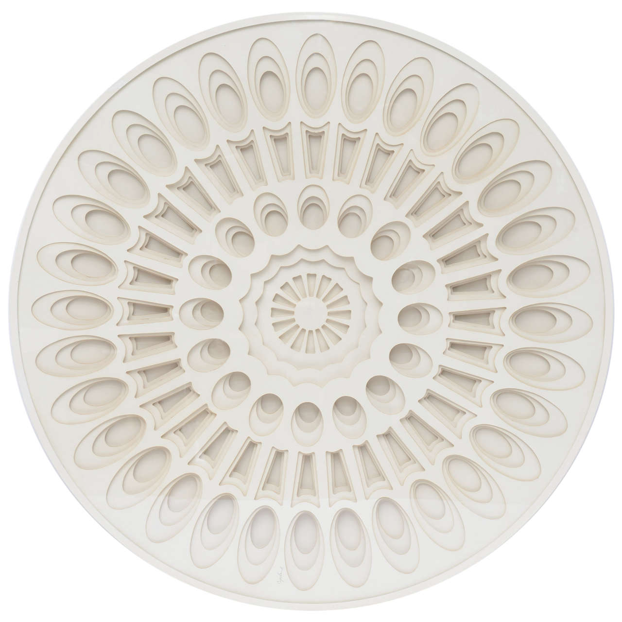 Large 70's Greg Copeland Paper Wall Sculpture at 1stDibs