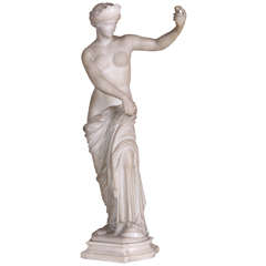 19th Century white marble, after the antique 'Venus of Capua'