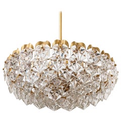 Grand lustre hexagonal Kinkeldey en cristaux