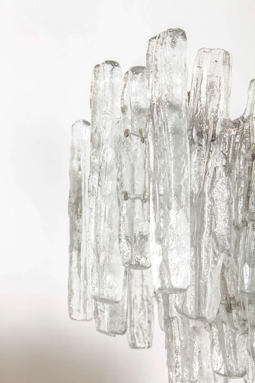 Mid-Century Modern Extra Large Kalmar Ice Cubes Chandelier