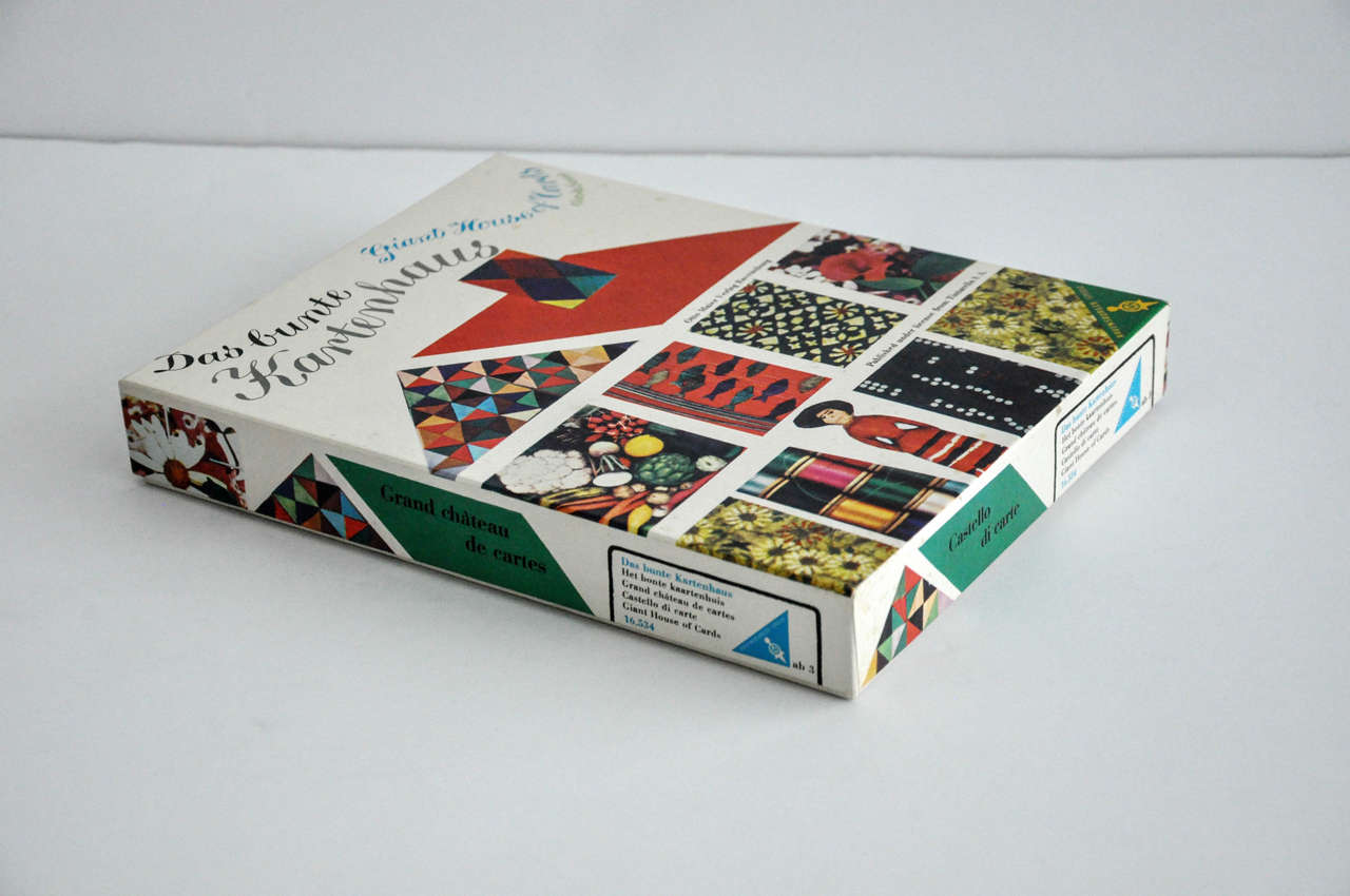 Mid-Century Charles Eames Giant House of Cards for Ravensburg Games 1