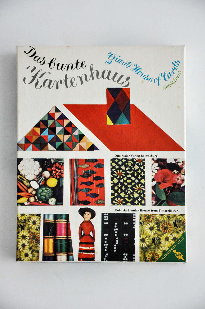 Mid-Century Charles Eames Giant House of Cards for 