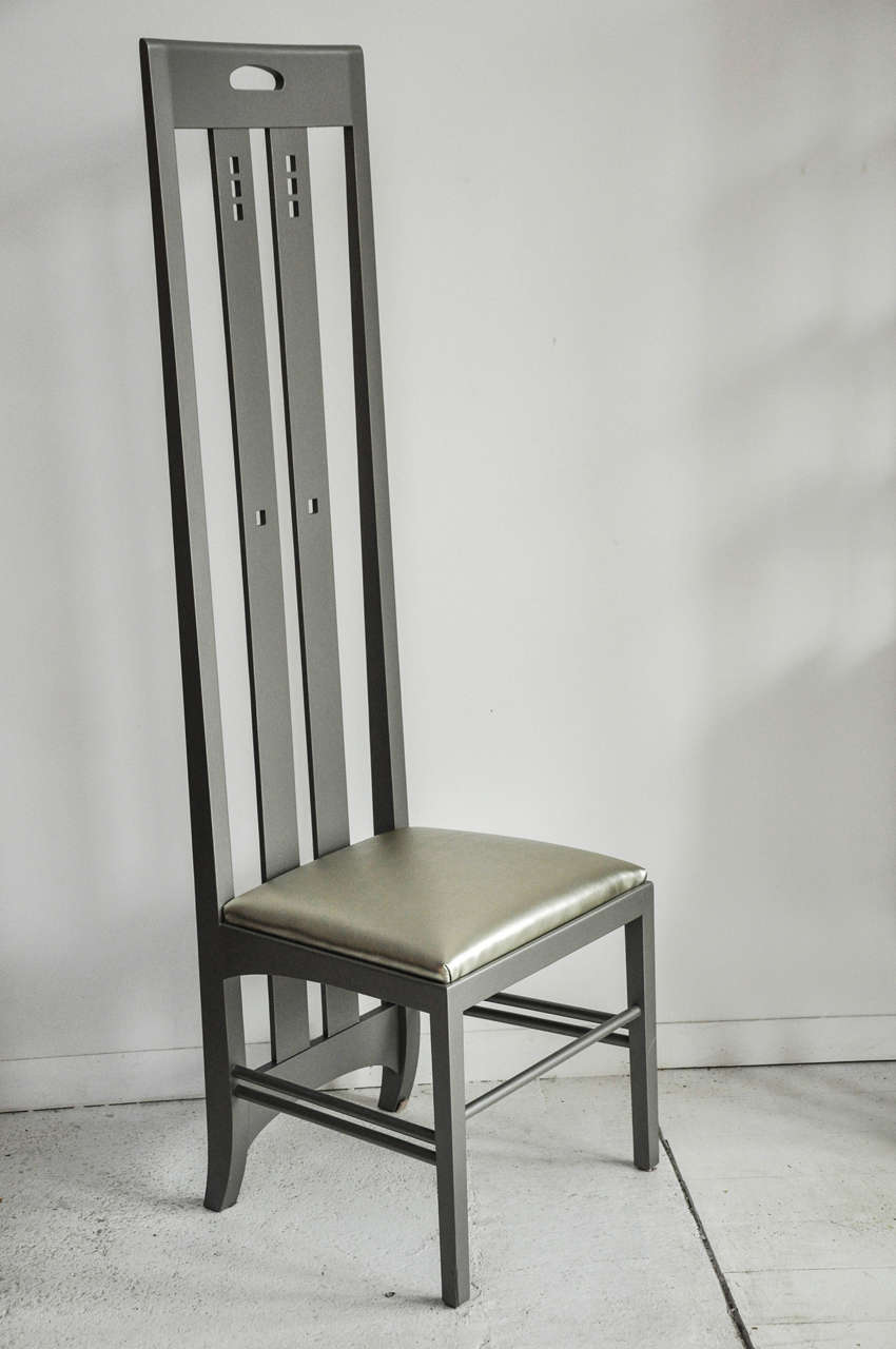 Set of Eight Cassina by Charles Mackintosh Dining Chairs 5
