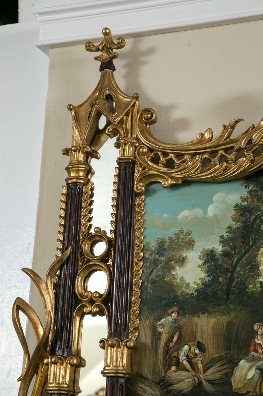 Pair of Palatial Chinese Chippendale Style Mirrors 1
