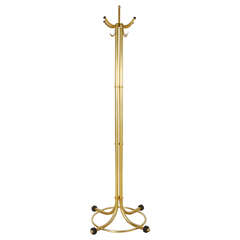 Outstanding Warren McArthur Coat Rack in a Gold Anodized Finish