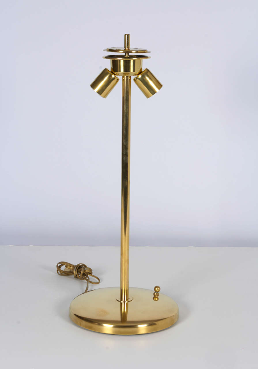 Impressive Pair of Brass Nessen Lamps 2