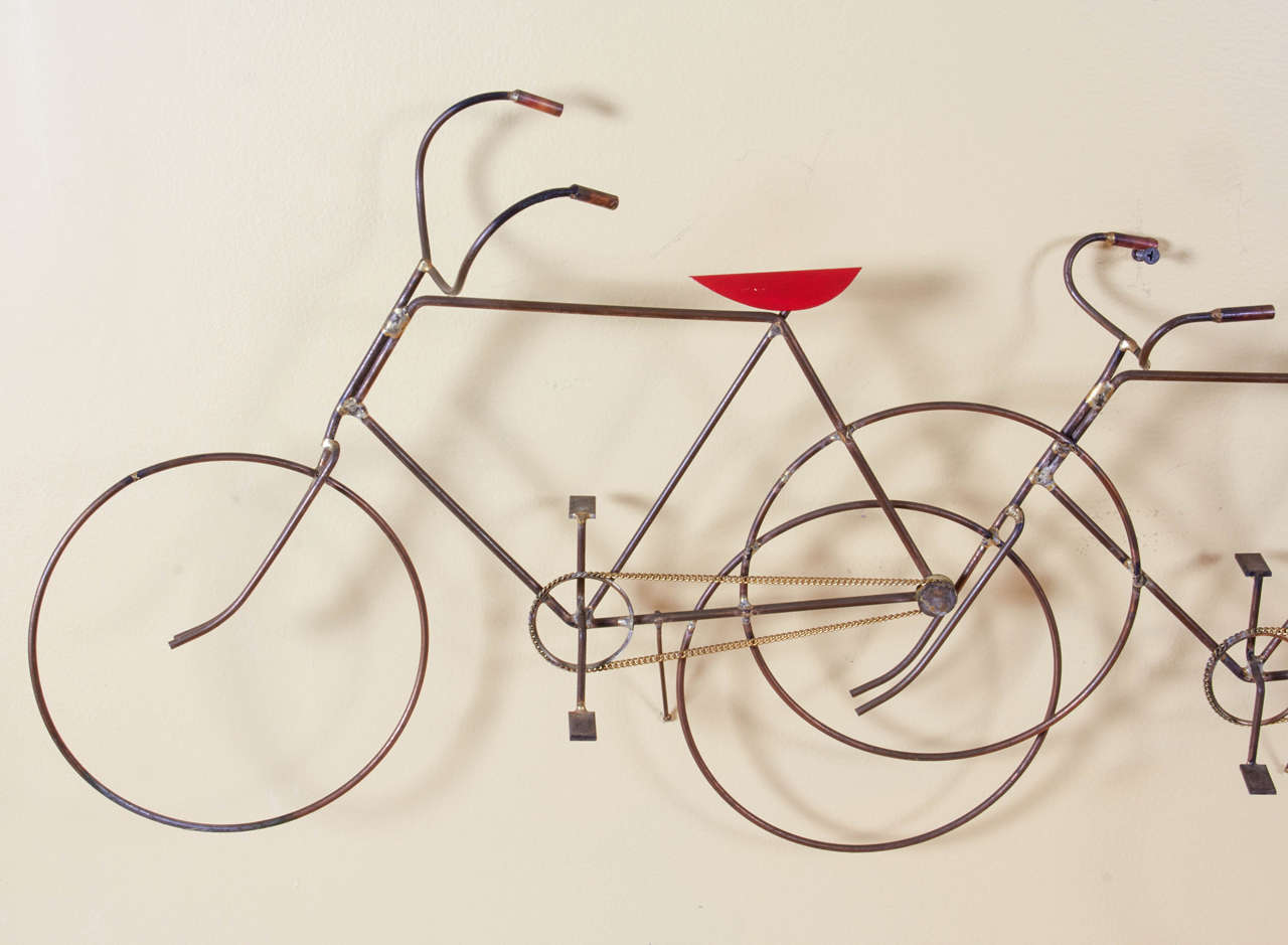 Curtis Jere Bicycles Wall Sculpture In Good Condition In New York, NY