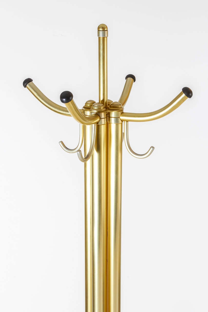 Outstanding Warren McArthur Coat Rack in a Gold Anodized Finish For