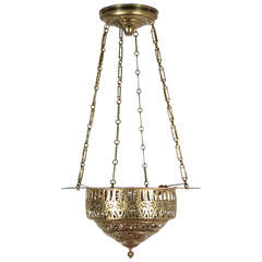 Heavy Pierced Brass North African Fixture