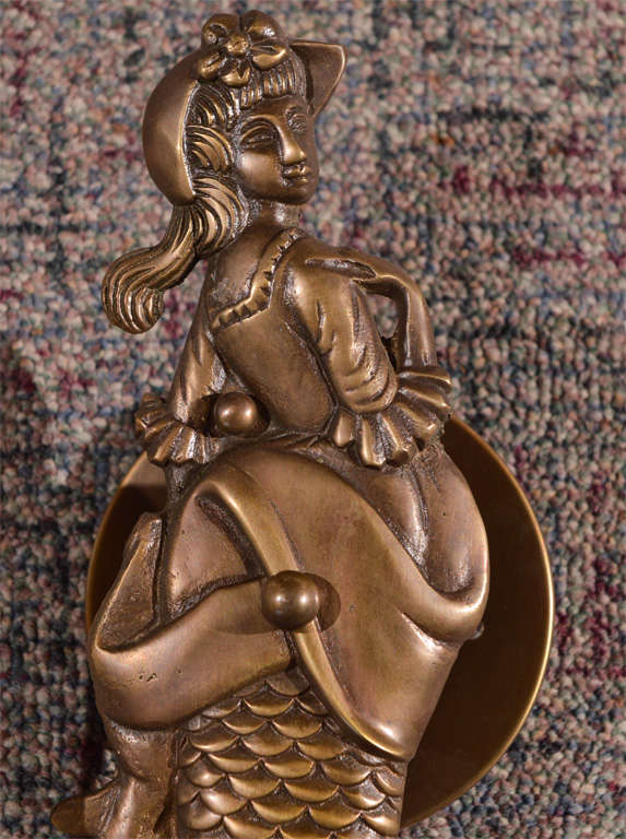 19th Century Pair, French Mermaid Sconces