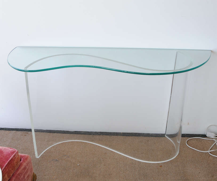wavy console table