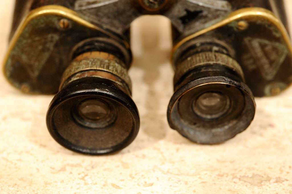 Brass German Navy Binoculars For Sale