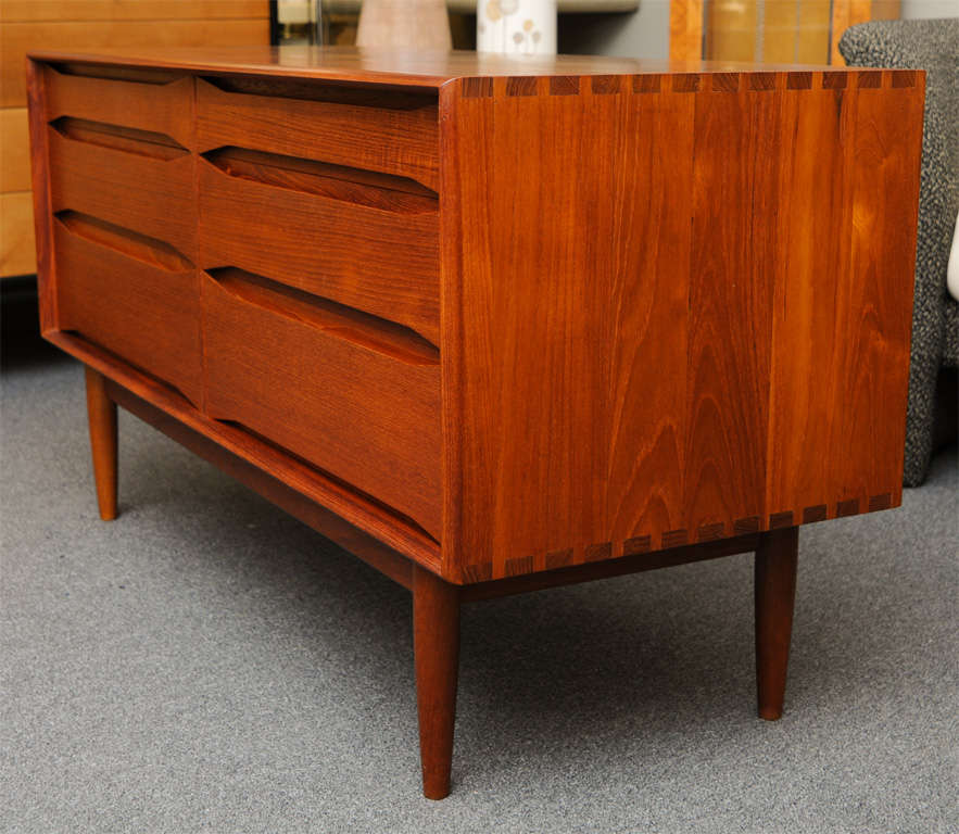 Mid-20th Century Johannes Aasbjerg Andersen Teak Low Dresser