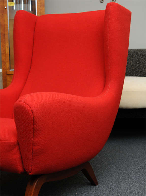 Shapely Illum Wikkelso Lounge Chair/Ottoman for Soren Willadsen 2