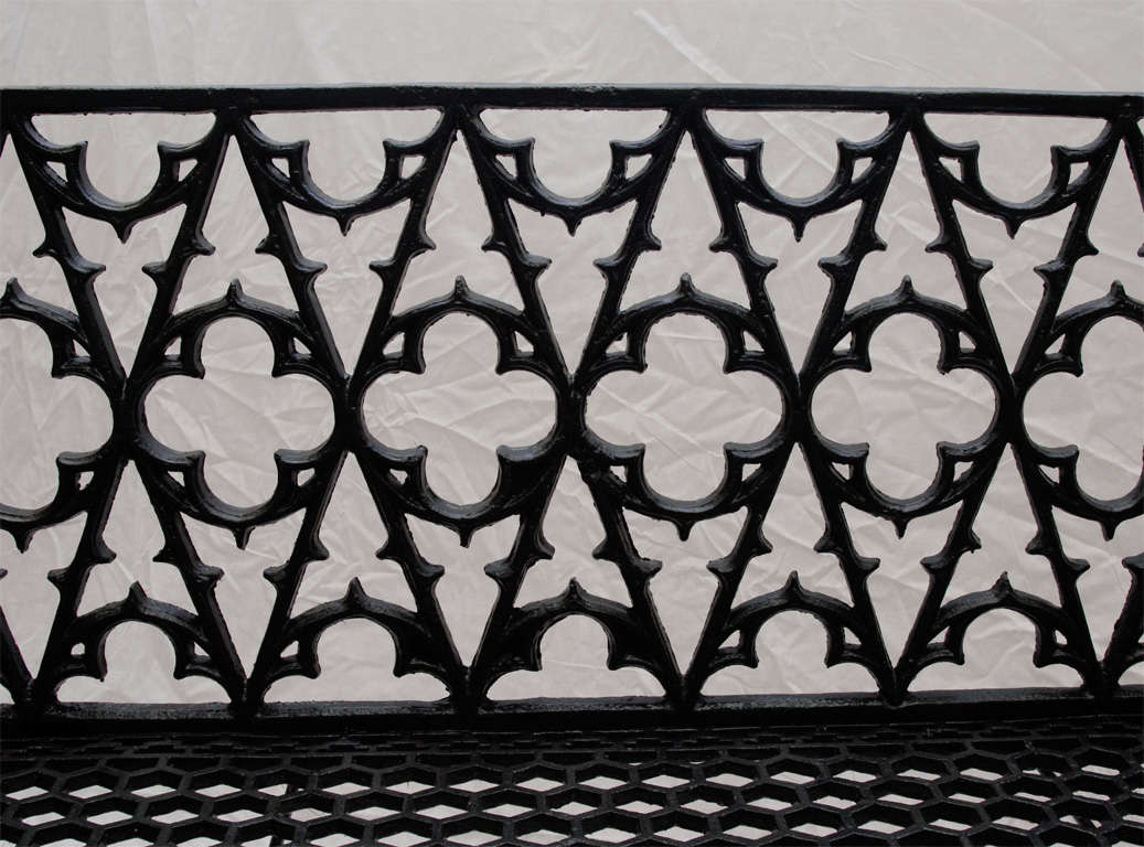 1920's replica of a 1842 Philadelphia design. Recently stripped, zinc coated and painted in a classic shutter green