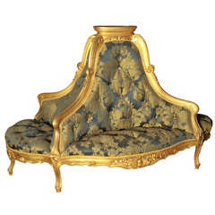 Gilt Wooden French "Lobby Sofa"