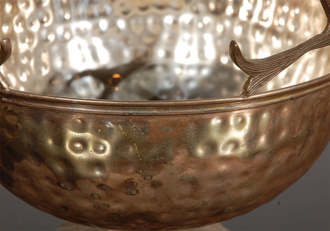 20th Century Silver Stag Bowl