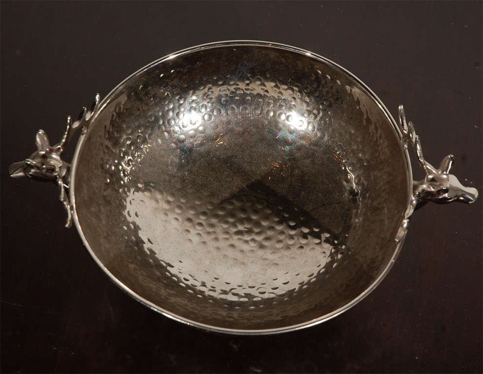 Small Silver Stag Bowl 1