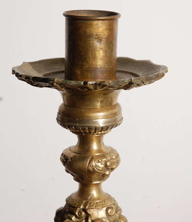 Pair of Brass Candle Sticks