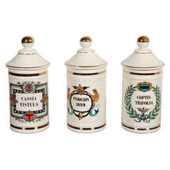 Antique Ceramic Apothecary Jar