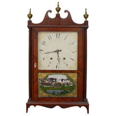 Antique Eli Terry & Sons Pillar and Scroll Clock