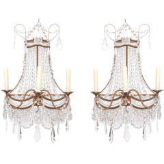 Pair of Large Neoclassic Style Sconces 12