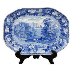 Staffordshire Platter  "Brancepeth Castle"