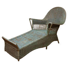 Antique Wicker Chaise