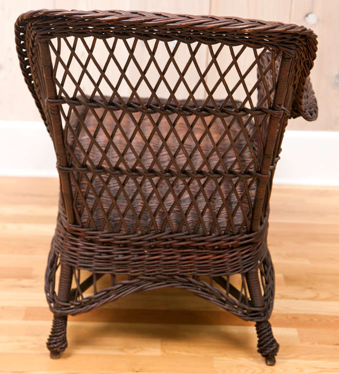 20th Century Antique Wicker Chaise