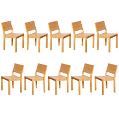 10 Stackable Chairs by Alvar Aalto