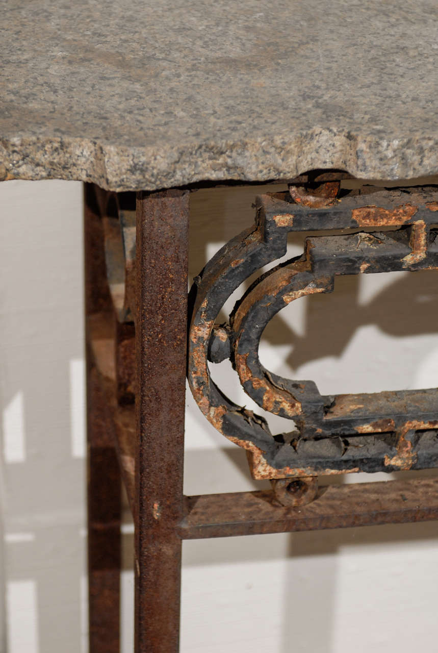 20th Century Iron Console Table