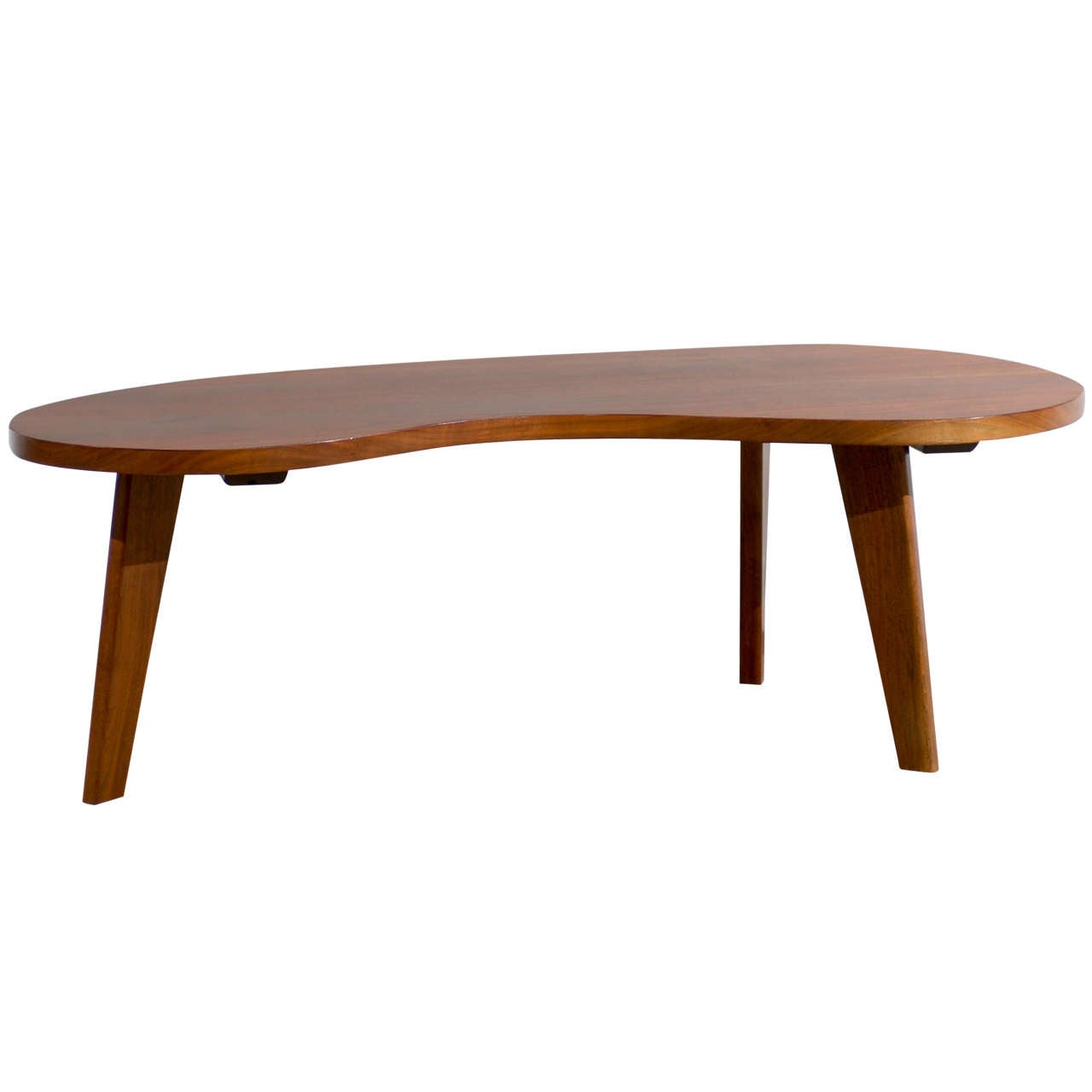 Wonderful Gibbings Style Amoeba Coffee Table in Walnut at 1stdibs